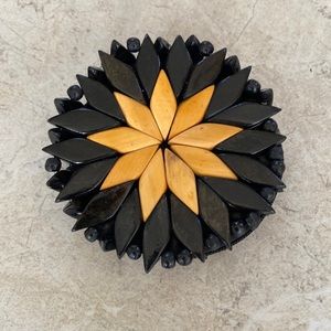 Vintage 70’s Wooden Beaded Change Purse